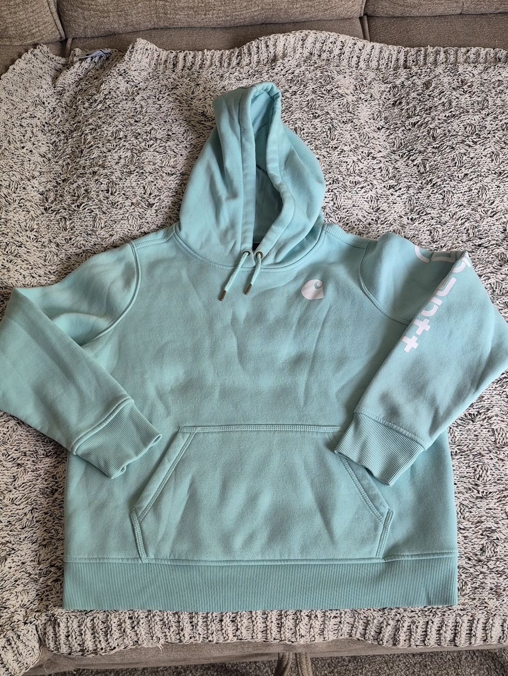 Carhartt 🖤 Mint Green Pullover Hoodie (991)
